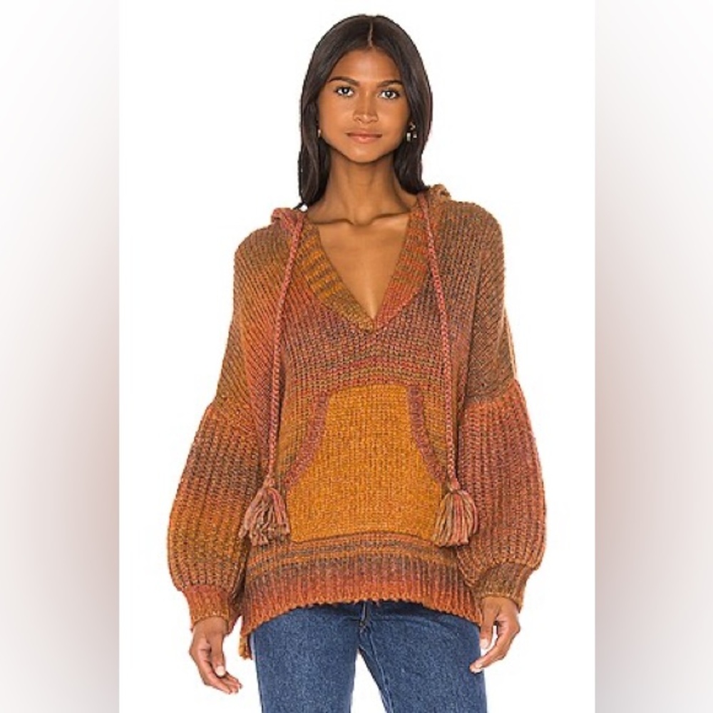 LoveShackFancy Remington Hoodie in Russet